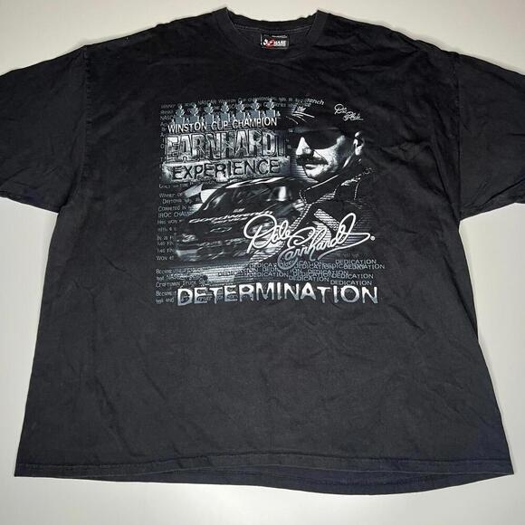 Vintage 2000s Dale Earnhardt NASCAR T-Shirt 2XL Black Chase Authentics Racing - Picture 1 of 7